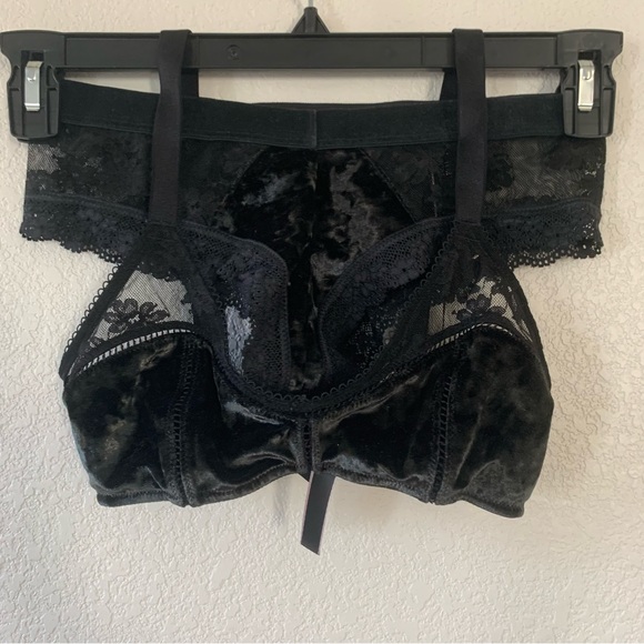 Victoria's Secret Other - Victoria’s Secret Velvet Bralet and Panty Set